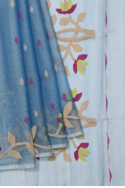 Blue Bengal Jamadani Saree