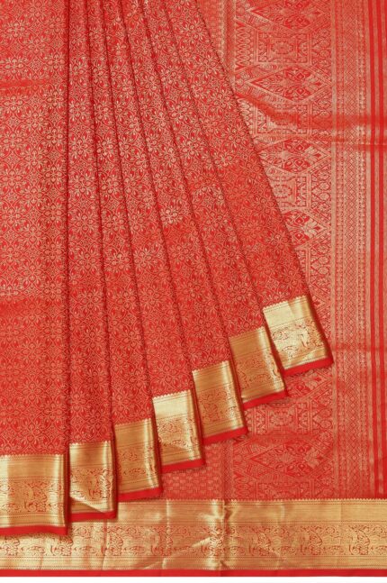 Red Kanchipuram Silk Saree