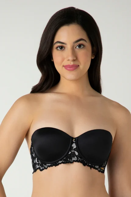 Black Femme Lace Padded Wired Multiway Bra