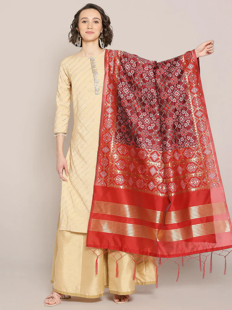Ethnic Collection Banarasi Patola Silk Dupatta - Image 2
