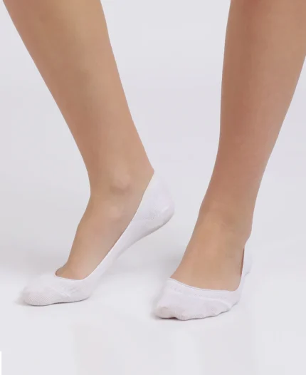 Compact Cotton Stretch No Show Socks With Stay FreshTreatment . white