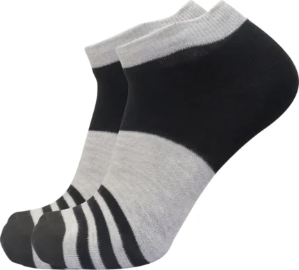Sjeware 5 Pairs Stripped Ankle Length Socks for Men & Women, Multicolor, Pack of 5, Free Size