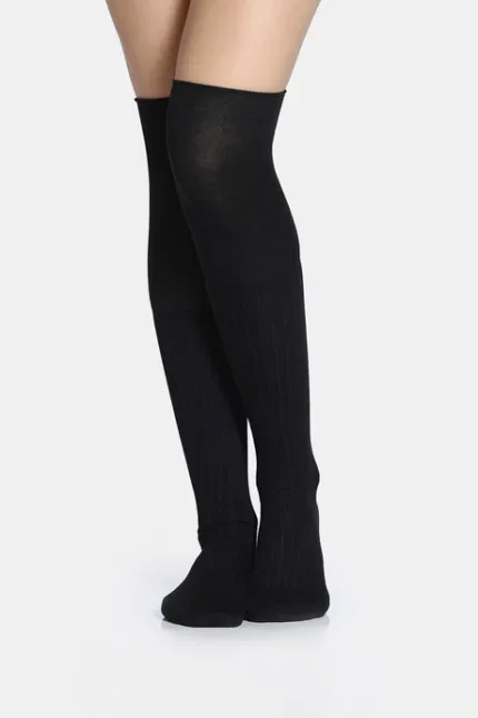 Polyester Cotton Elastane Full Length Socks