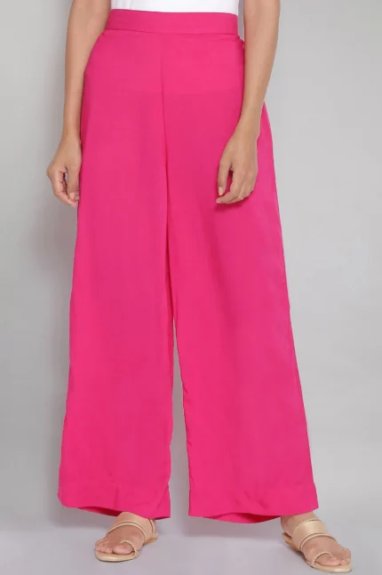 Casual Regular Fit Solid Palazzos
