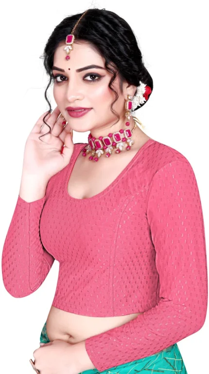 Full Sleeve Round Neck Women Blouse