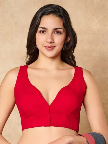 V-Neck Western Style Women Blouse